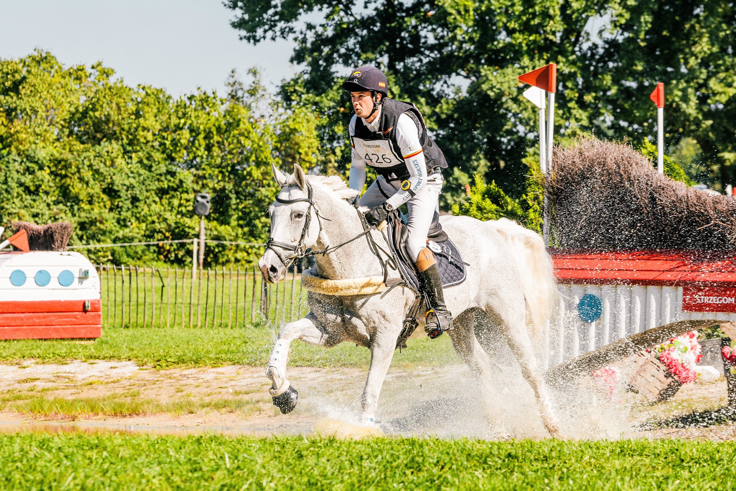 entrenamiento cruzado caballos